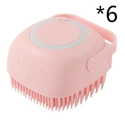 Silicone Dog Bath Massage Gloves Brush Pet Cat Bathroom Cleaning Tool Comb Brush For Dog Can Pour Shampoo Dog Grooming Supplies — view 24
