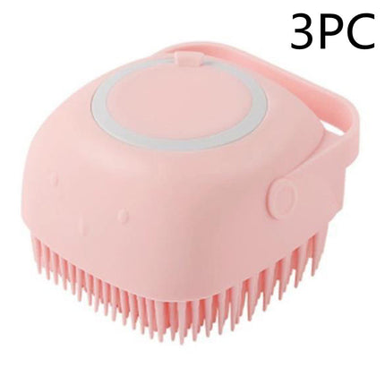 Silicone Dog Bath Massage Gloves Brush Pet Cat Bathroom Cleaning Tool Comb Brush For Dog Can Pour Shampoo Dog Grooming Supplies — view 23