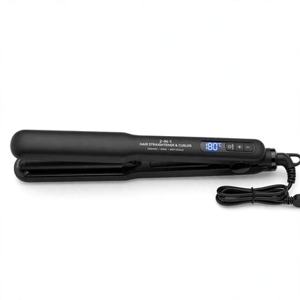 2 In 1 Hair Straightener — Black