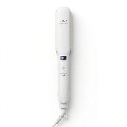 2 In 1 Hair Straightener — White