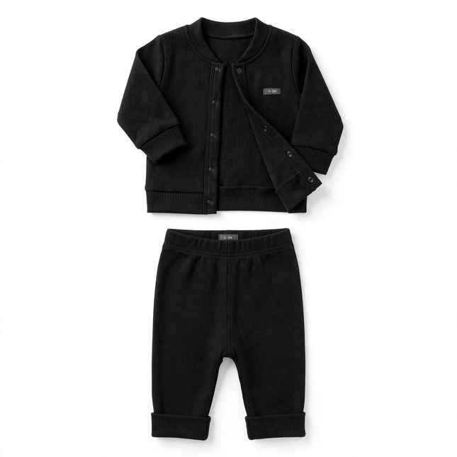 Newborn 2-Piece Outfit — Black
