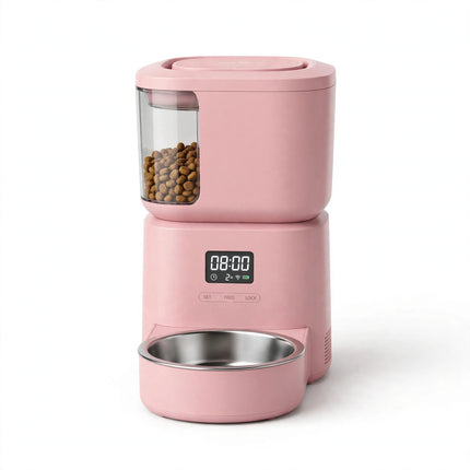 Automatic Pet Feeder — Pink