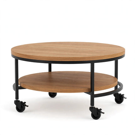 Round Mobile Coffee Table — view 5