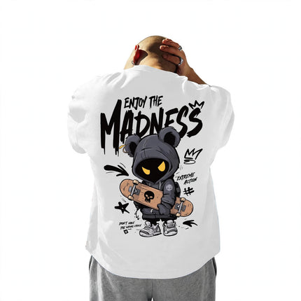 Retro-style Fashion Short-sleeve Crewneck T-shirt