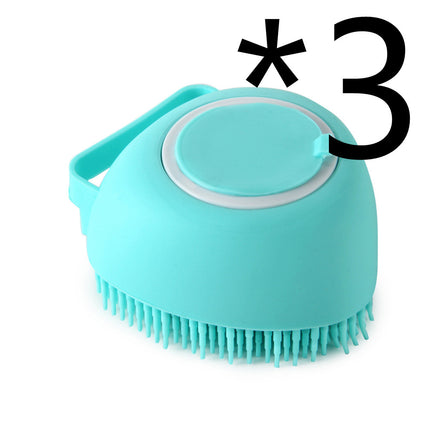 Silicone Dog Bath Massage Gloves Brush Pet Cat Bathroom Cleaning Tool Comb Brush For Dog Can Pour Shampoo Dog Grooming Supplies — view 16