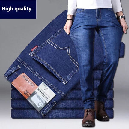 Men's Wear Business Casual Long Pants — Blue 009