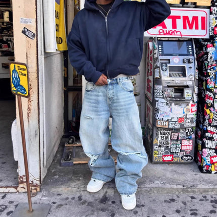 High-street American-style Ripped Jeans For Men — view 5