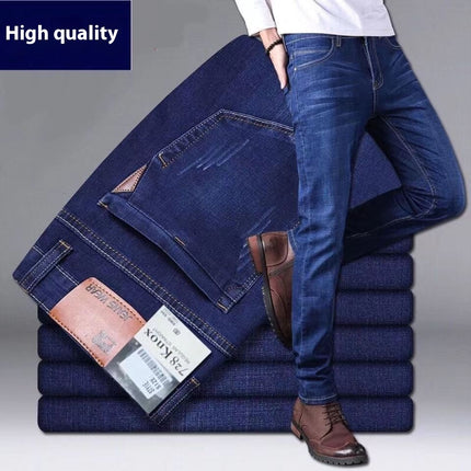 Men's Wear Business Casual Long Pants — Blue 008