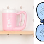 Pink and Light Blue