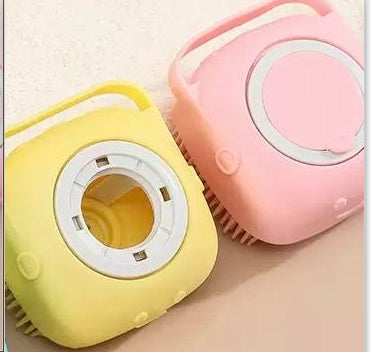 Silicone Dog Bath Massage Gloves Brush Pet Cat Bathroom Cleaning Tool Comb Brush For Dog Can Pour Shampoo Dog Grooming Supplies — view 25