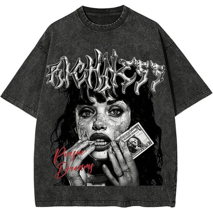 Men's Graphic Short Sleeves T-Shirt — BLACK
