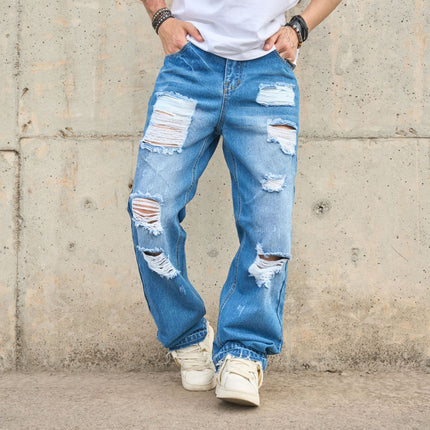 Loose-fit Stylish Versatile Casual Mens Jeans — view 6