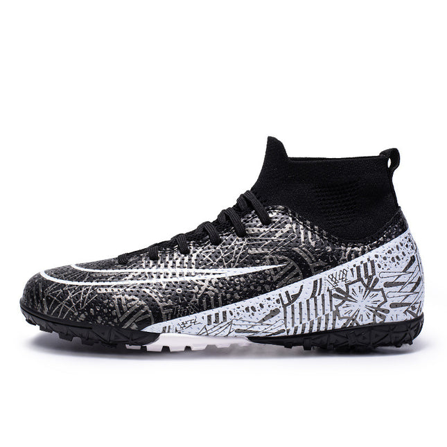 Studded And Molded Soccer Cleats For Boys And Girls — 1160 black broken nail