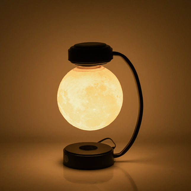 3D LED Moon Night Light Wireless Magnetic Levitating Rotating Floating Ball Lamp — view 3