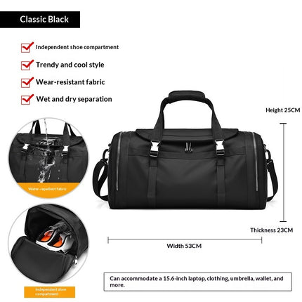 Outdoor Leisure Luggage With A Separate Shoe Compartment Multi-functional Travel Bag — view 2