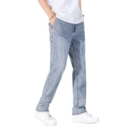 Thin Loose Light Business Straight Jeans — view 2