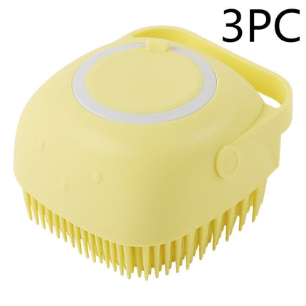 Silicone Dog Bath Massage Gloves Brush Pet Cat Bathroom Cleaning Tool Comb Brush For Dog Can Pour Shampoo Dog Grooming Supplies — view 33