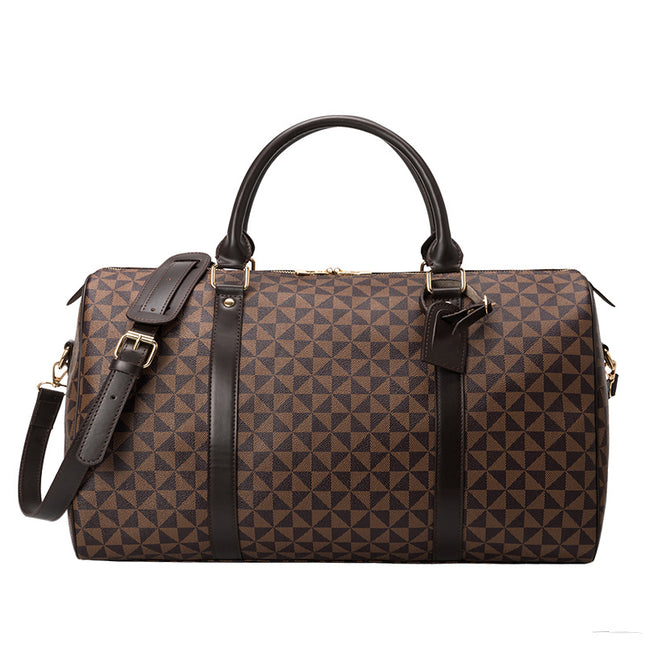 Large-Capacity Business Travel Duffel Bag Printed Boston Bag Handheld Crossbody Bag — view 2