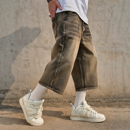 Simple Versatile Casual Mens Jean shorts — view 2