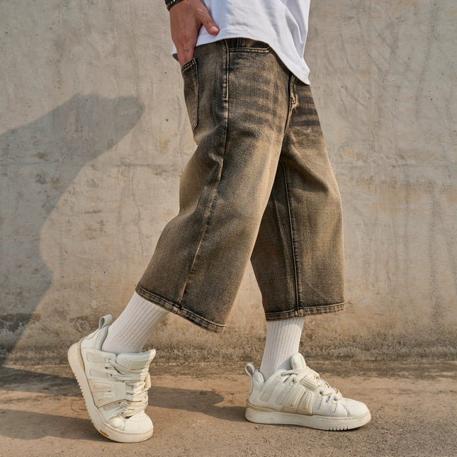 Simple Versatile Casual Mens Jean shorts — view 2