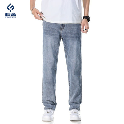 Thin Loose Light Business Straight Jeans — view 3