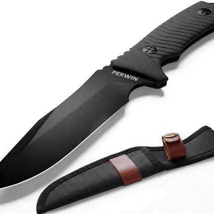 Outdoor Camping Hunting Knife In Sheath Fixed Blade — view 1
