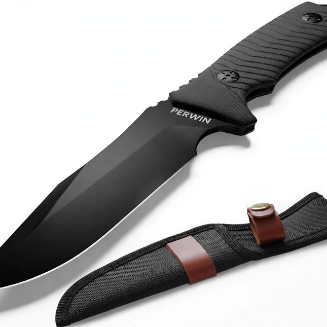 Outdoor Camping Hunting Knife In Sheath Fixed Blade — view 1