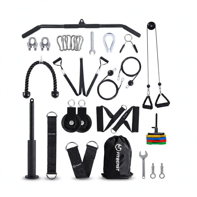FitBeast Home Gym Cable System - White Background