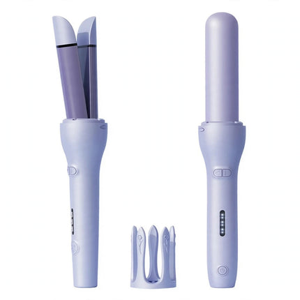 New 2 In 1 Automatic Hair Curler Straightener Negative Ion Electric Ceramic Fast Heating Rotating Magic Curler