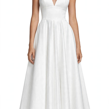 Sexy V-neck Suspender Dress Summer Fashion A-Line Long Dresses
