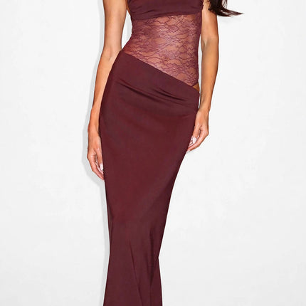 Y2K Lace Suspender Dress Fashion Sexy Lace Long Dresses