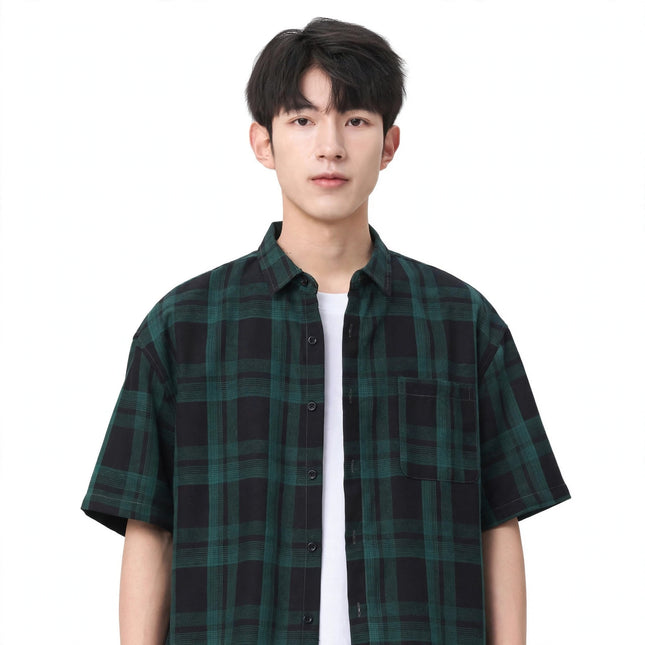 Men's Summer Japanese-style Casual Short-sleeve Shirt