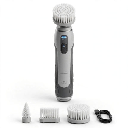 Electric Cleaning Brush Dishwashing Brush Automatic Wireless USB Rechargeable Professional Kitchen, Bathtub Tile Cleaning Brushes — view 4