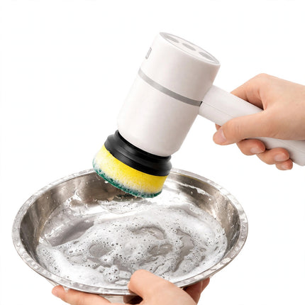 Electric Cleaning Brush Dishwashing Brush Automatic Wireless USB Rechargeable Professional Kitchen, Bathtub Tile Cleaning Brushes — view 1