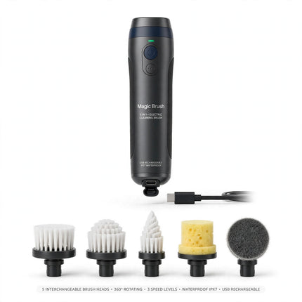 Electric Cleaning Brush Magic Brush Electric Bathtub Brush Housework 5 In 1 Cleaning Brush Electric Bathtub Brush Cleaning Brushes — view 6