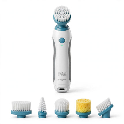 Electric Cleaning Brush Magic Brush Electric Bathtub Brush Housework 5 In 1 Cleaning Brush Electric Bathtub Brush Cleaning Brushes — view 9