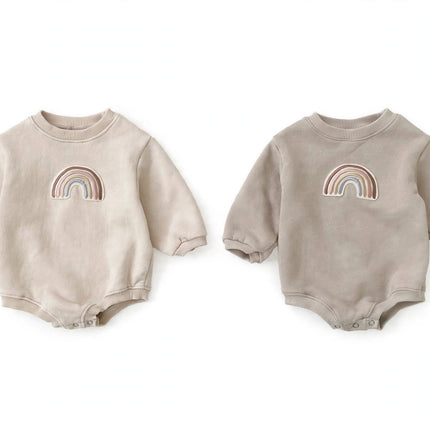 Baby Romper Baby Romper Embroidery Wrapper - White Background