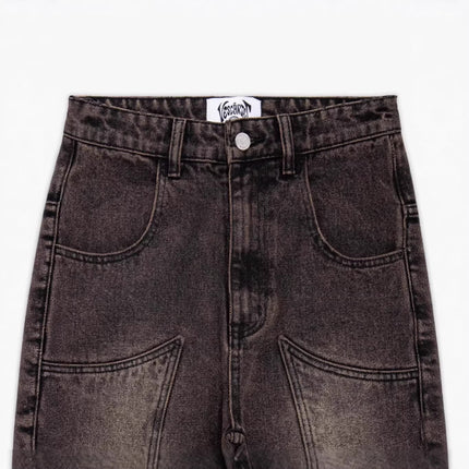 Retro American-style Heavy-stitch Embroidered Jeans For Men — view 4