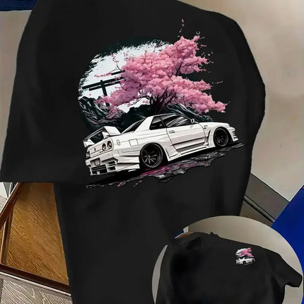 Mens Racing-Print T-Shirt Lightweight And Breathable — 02 Style