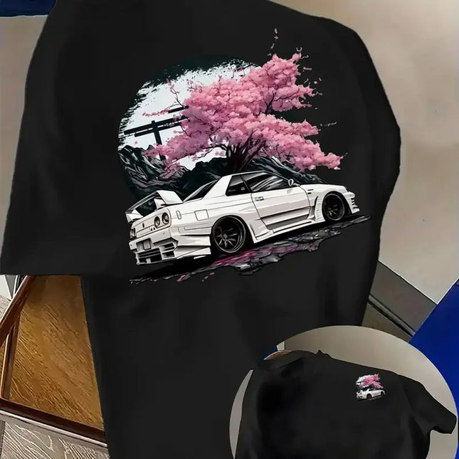 Mens Racing-Print T-Shirt Lightweight And Breathable — 02 Style