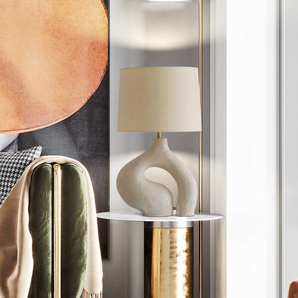 Modern Minimalist Creative Living Room Table Lamp Nordic Fabric — view 4