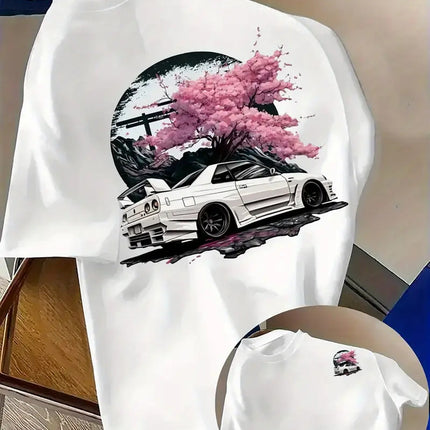 Mens Racing-Print T-Shirt Lightweight And Breathable — 03 Style