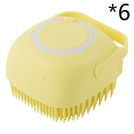 Silicone Dog Bath Massage Gloves Brush Pet Cat Bathroom Cleaning Tool Comb Brush For Dog Can Pour Shampoo Dog Grooming Supplies — view 34