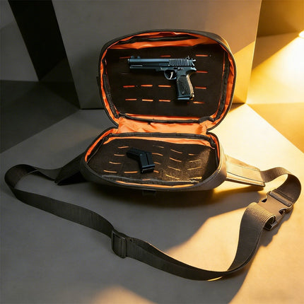 Magnetic Quick Release Holster For Men Fast Release Crossbody Shoulder Bag In Oxford Cloth — view 7