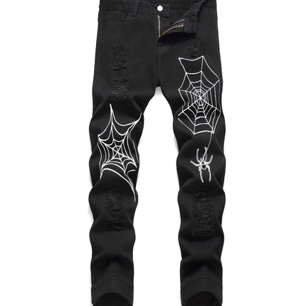 High Street Vibe Style Wide Leg Pants American Spider — view 3