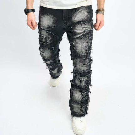 Men's New Fashionable Slim-Fit Swing Pants Trousers Men's Hip-Hop High Street Men's Jeans — view 1