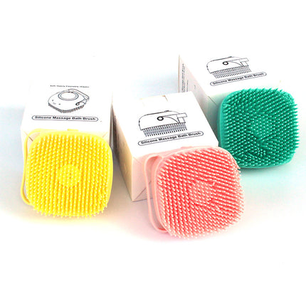 Silicone Dog Bath Massage Gloves Brush Pet Cat Bathroom Cleaning Tool Comb Brush For Dog Can Pour Shampoo Dog Grooming Supplies — view 7