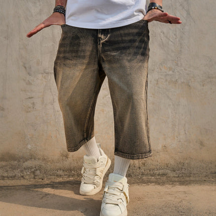 Simple Versatile Casual Mens Jean shorts — view 4