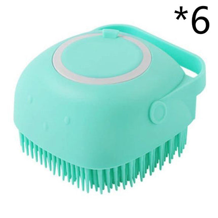 Silicone Dog Bath Massage Gloves Brush Pet Cat Bathroom Cleaning Tool Comb Brush For Dog Can Pour Shampoo Dog Grooming Supplies — view 18