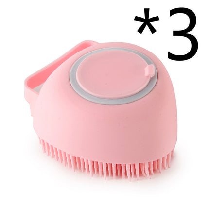 Silicone Dog Bath Massage Gloves Brush Pet Cat Bathroom Cleaning Tool Comb Brush For Dog Can Pour Shampoo Dog Grooming Supplies — view 22
